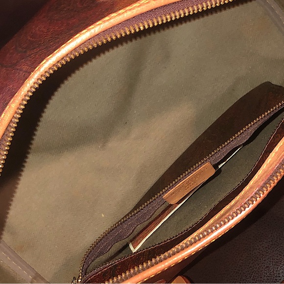 W ETRO MILANO Red Paisley Speedy 20 Small Boston Travel Tote Bag Lock and 2 Keys - Picture 9 of 17